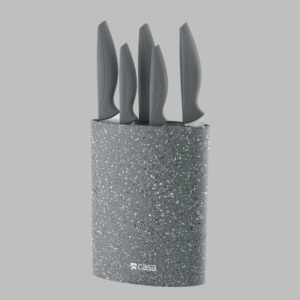 5Pc Knife & Plastic Block - Firenze